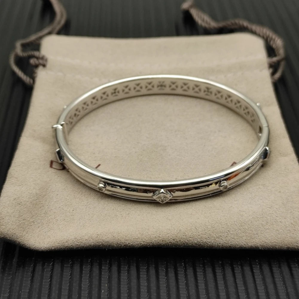 2025 New Christmas Bangle, High Quality 8mm Renaissance Band Bracelet, Elegant Design, Suitable for Both Men and Women
